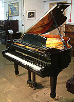 Halle and Voight WG160 grand piano For Sale with a black case and polyester finish Halle and Voight WG160 grand piano For Sale with a black case and polyester finish