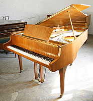 Schimmel Grand Piano For Sale with a teak case