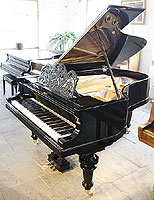 Antique, 1895, Bluthner Grand Piano For Sale with an ornate music desk Antique Bluthner Grand Piano For Sale