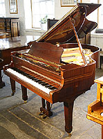 Yamaha G2 Grand Piano with a mahogany case and polyester finish