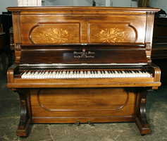 Inlaid Steinway Upright Piano