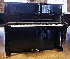 Brand new, Steinway model V upright piano for sale with a black case and polyester finish Steinway model V upright piano for sale.