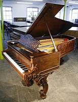 Antique, 1877, Steinway Concert Grand Piano For Sale with a Rosewood Case and Carved Legs Antique Steinway Concert Grand Piano For Sale with a rosewood case and ornately carved legs
