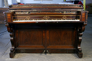 Inlaid, Henri Pape Upright Piano