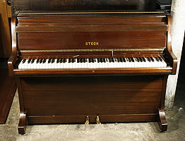 Steck Upright Piano For Sale with a Mahogany Case Steck upright piano