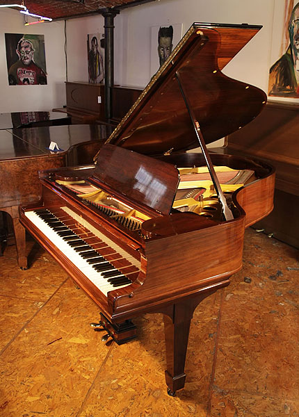 A 1902, Steinway Model O grand piano for sale with a rosewood case and spade legs. Piano has an eighty-eight note keyboard and a two-pedal lyre..