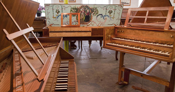 Plucked From Obscurity Exhibition From the discovery of a hidden collection of early keyboard instruments by artist, educator, self-taught instrument maker and Micklethwaite resident, Anthony Holbrook, we are excited to present this inaugural exhibition. Witness the extraordinary intersection of art, music and craftsmanship in this testament to one man's lifelong passion.