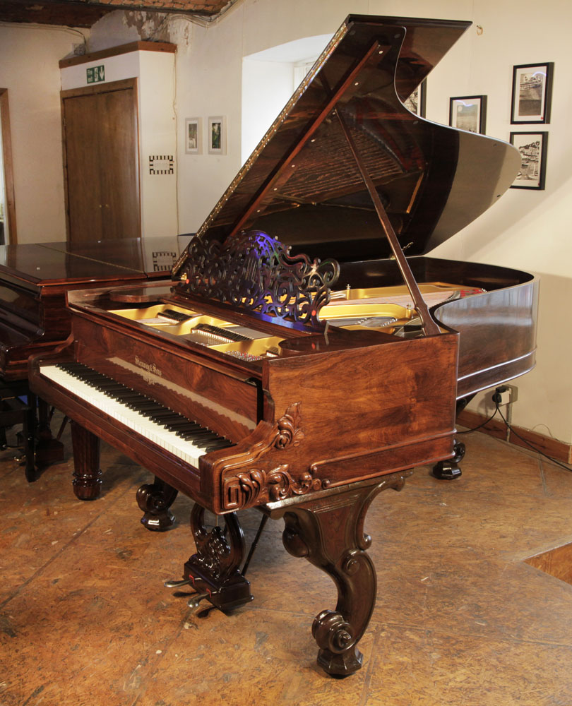 Rebuilt, 1877, Steinway Style 1 Grand piano for sale with a rosewood ...